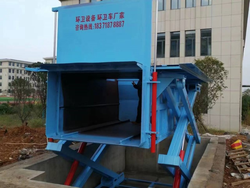 武汉8立方地埋式垃圾站安装案例